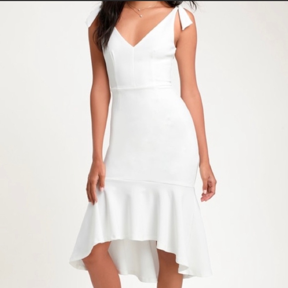 Lulus white midi dress